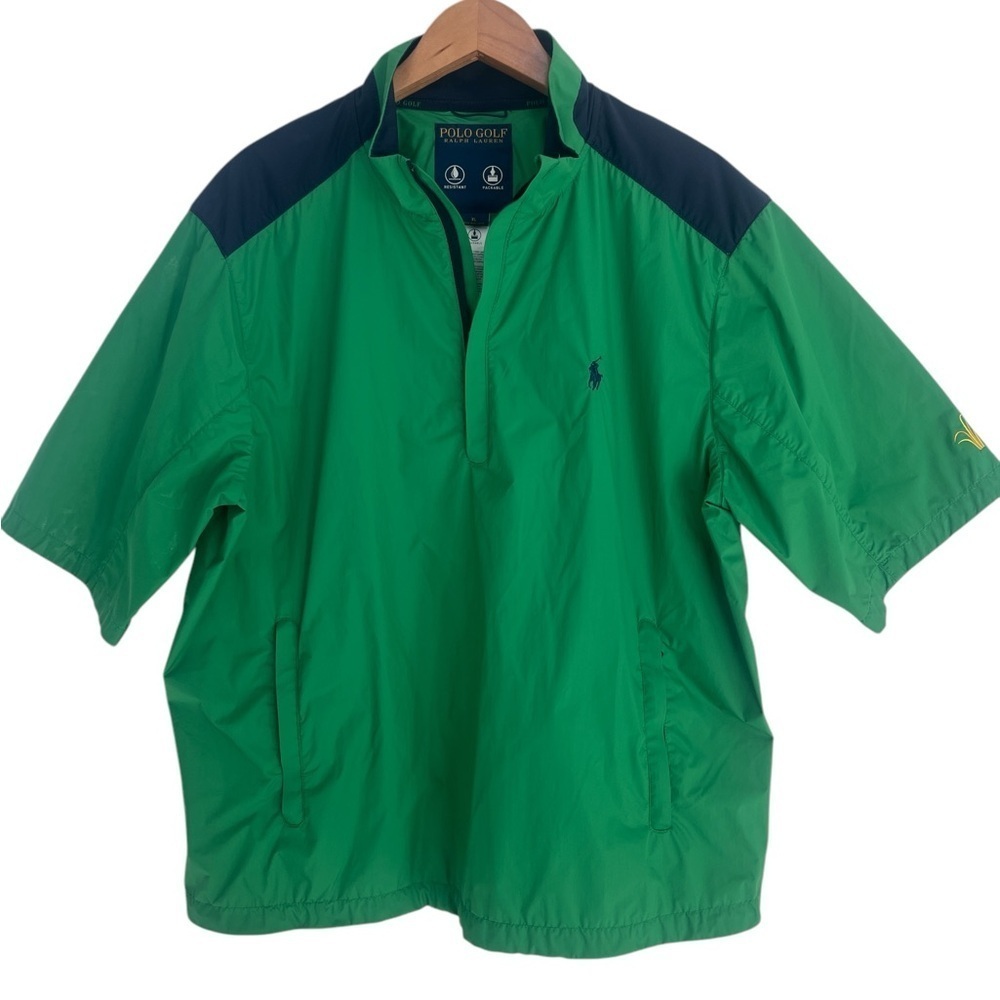 Polo Golf Ralph Lauren Men’s Water Resistant Packable Short Sleeve Rain Jacket